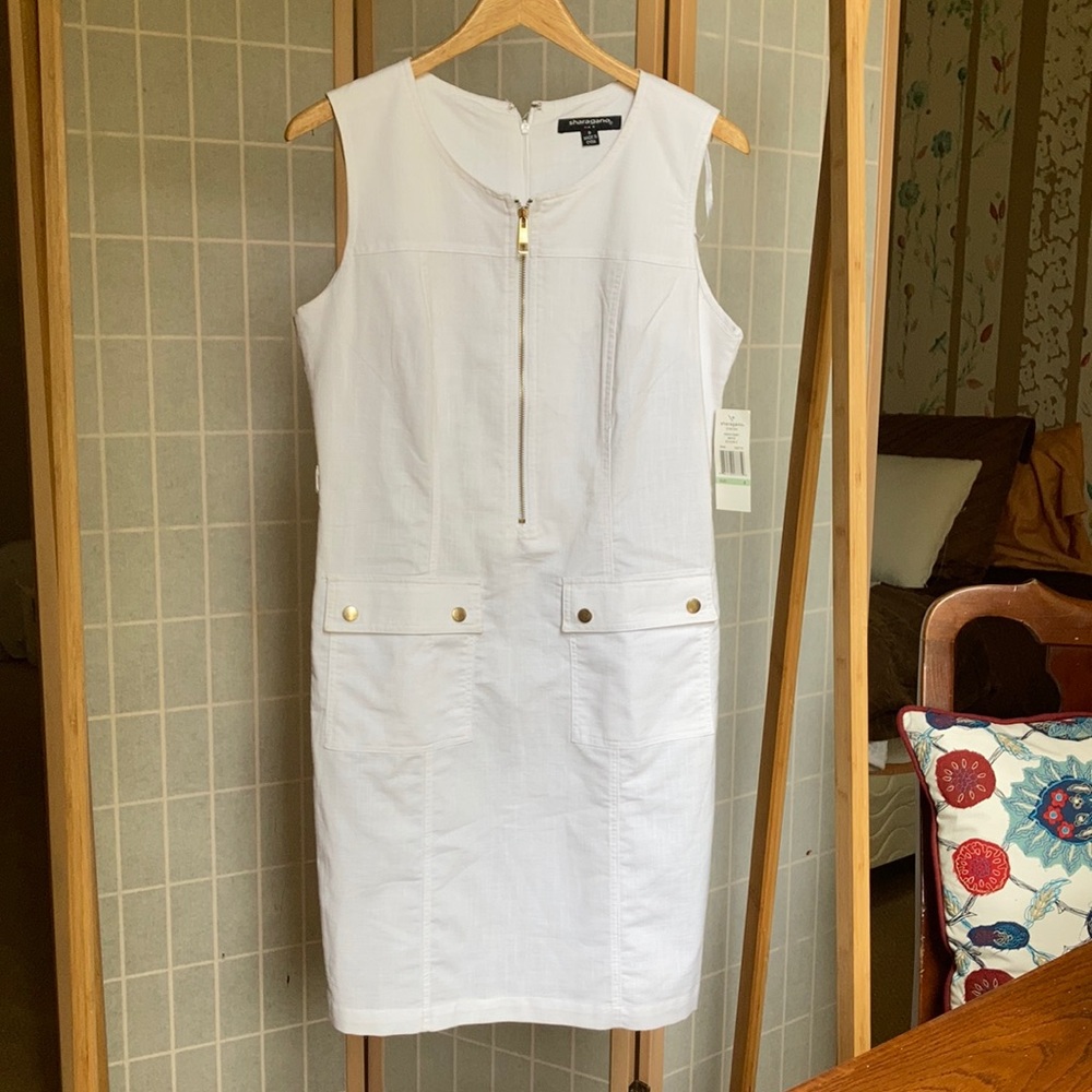 White Dress with pockets